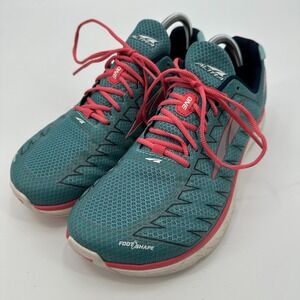 Altra One V3 Running Shoes Womens US 10W Blue Pink Lace Up Low Top AFW1734F-2‎